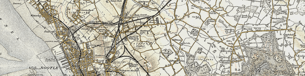 Old map of Fazakerley in 1902-1903