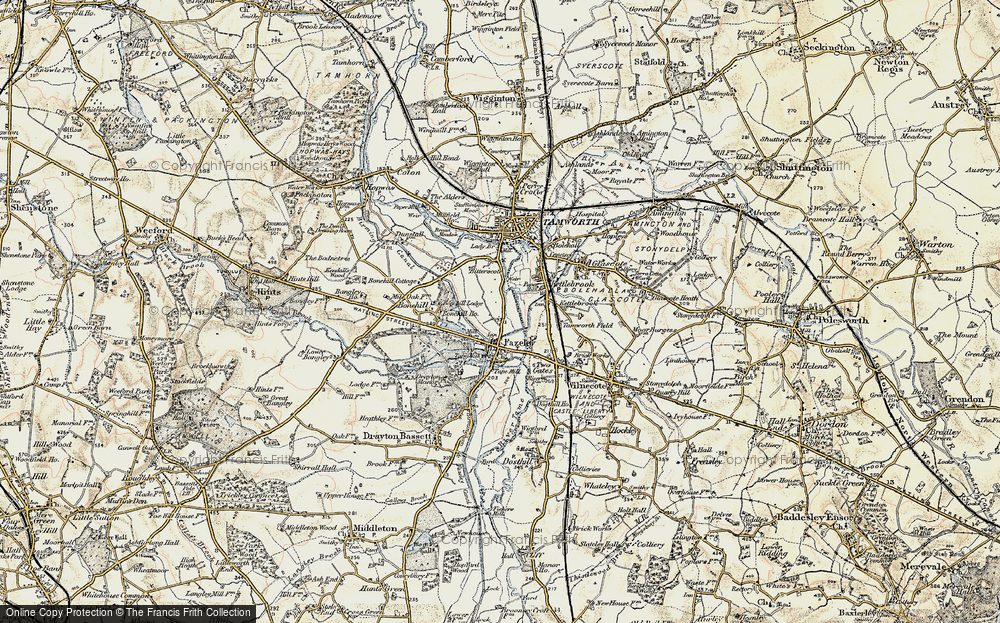 Old Map of Fazeley, 1901-1902 in 1901-1902