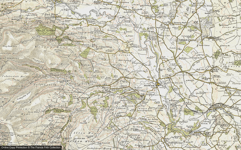 Old Map of Fearby, 1903-1904 in 1903-1904