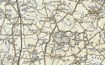 Old map of Featherstone in 1902