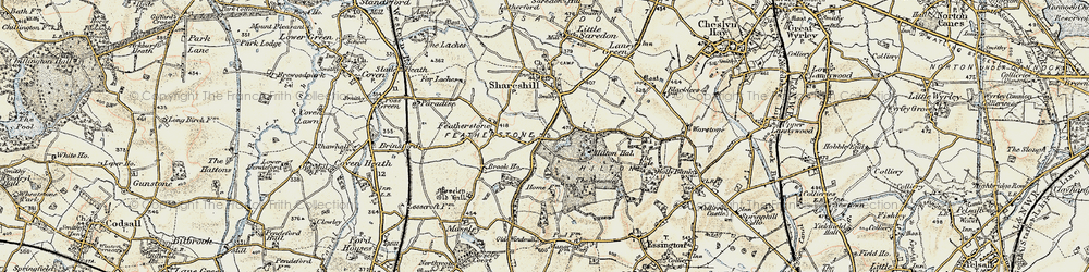 Old map of Featherstone in 1902