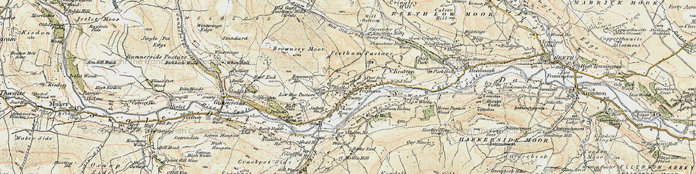 Old map of Feetham in 1903-1904