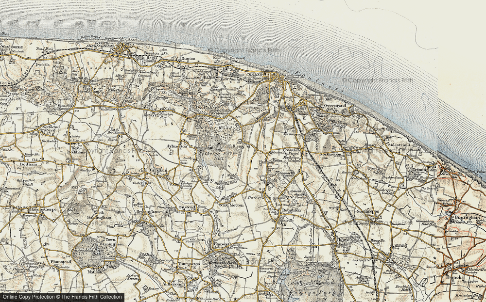 Old Map of Felbrigg, 1901-1902 in 1901-1902