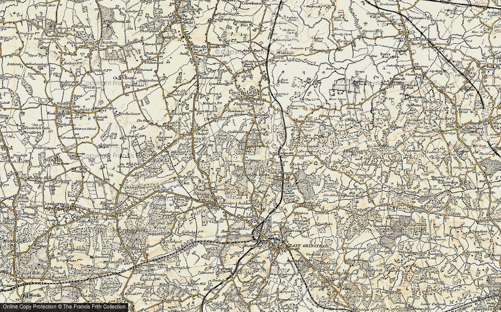 Old Map of Felcourt, 1898-1902 in 1898-1902