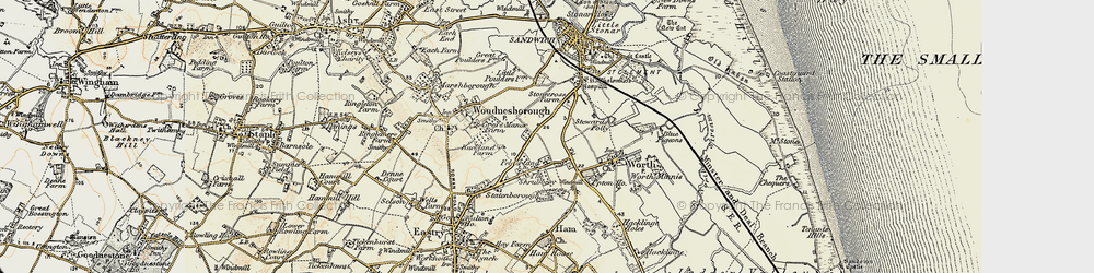 Old map of Felderland in 1898-1899