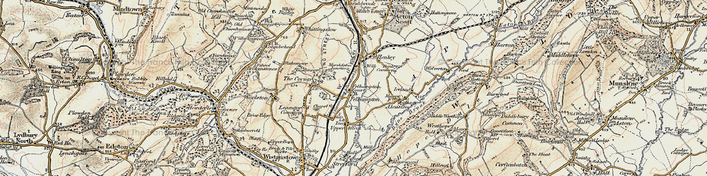 Old map of Felhampton in 1902-1903