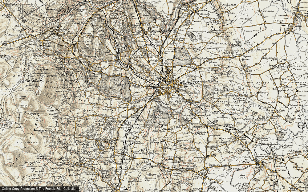 Old Map of Felin Puleston, 1902 in 1902