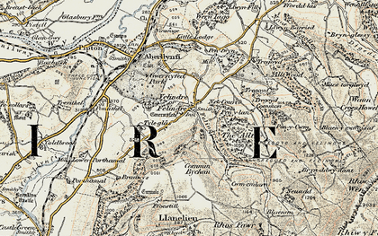 Old map of Felindre in 1900-1902