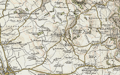 Old map of Felixkirk in 1903-1904
