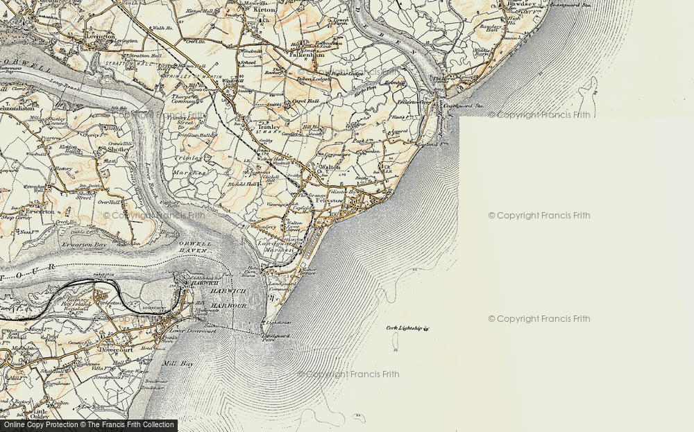 Old Map of Felixstowe, 1898-1901 in 1898-1901