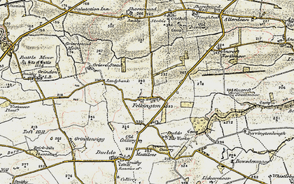 Old map of Felkington in 1901-1903