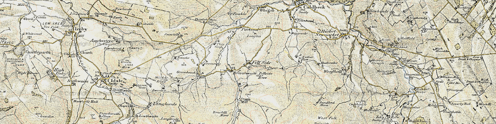 Old map of Fell Side in 1901-1904