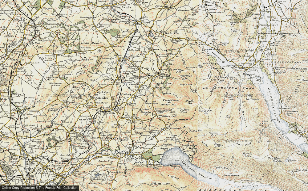 Old Map of Historic Map covering Beck in 1901-1904