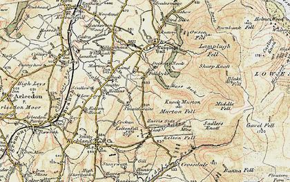 Old map of Beck in 1901-1904
