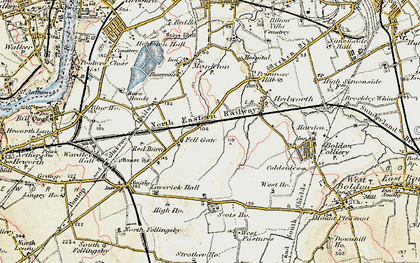 Old map of Fellgate in 1901-1904
