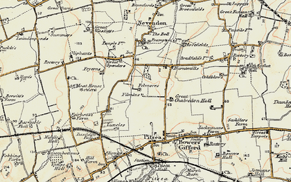 Old map of Felmore in 1898