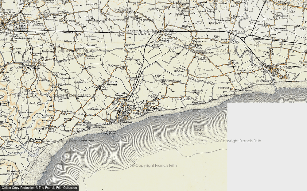 Old Map of Felpham, 1897-1899 in 1897-1899