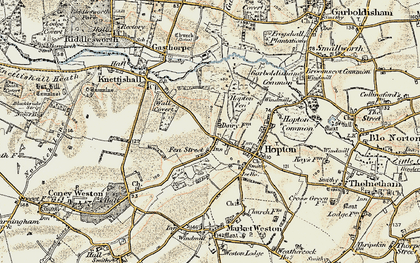 Old map of Fen Street in 1901