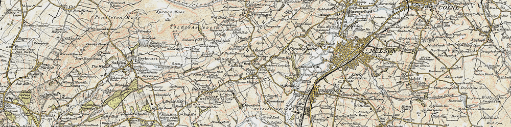 Old map of Fence in 1903-1904