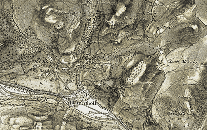 Old map of Fenderbridge in 1906-1908