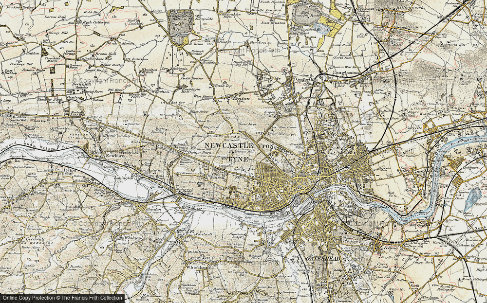 Old Map of Fenham, 1901-1904 in 1901-1904