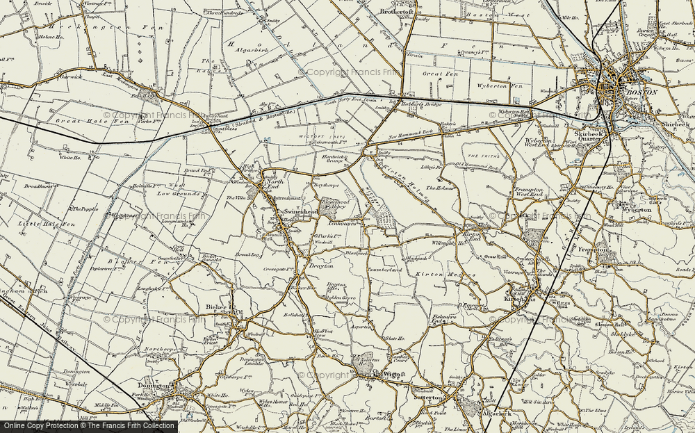 Old Map of Fenhouses, 1902-1903 in 1902-1903