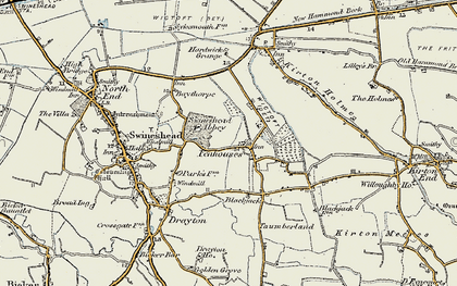 Old map of Fenhouses in 1902-1903