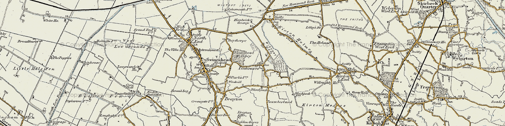 Old map of Fenhouses in 1902-1903