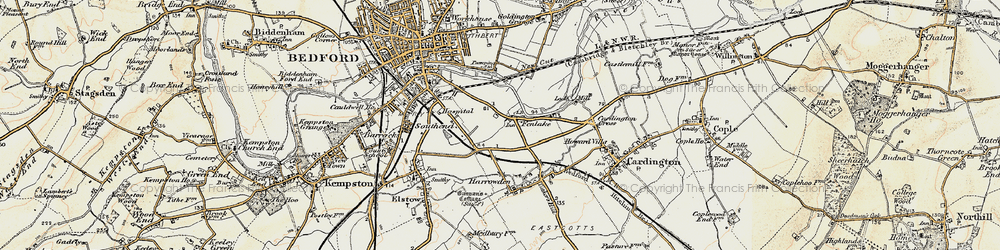 Old map of Fenlake in 1898-1901
