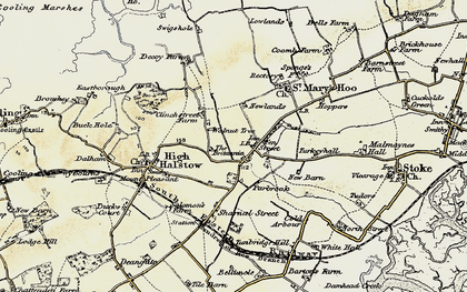 Old map of Fenn Street in 1897-1898