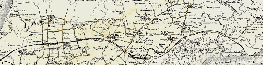 Old map of Fenn Street in 1897-1898
