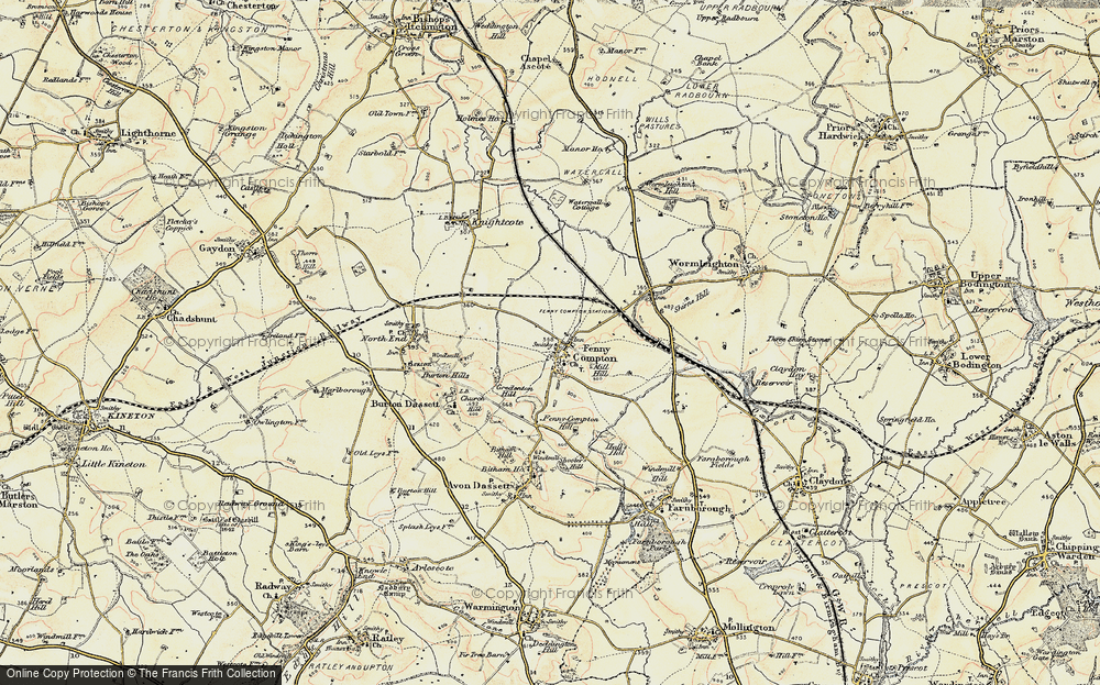 Old Map of Fenny Compton, 1898-1901 in 1898-1901