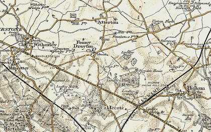 Old map of Fenny Drayton in 1901-1903