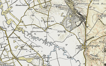 Old map of Fenton in 1901-1903