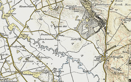 Old map of Ewart Newtown in 1901-1903