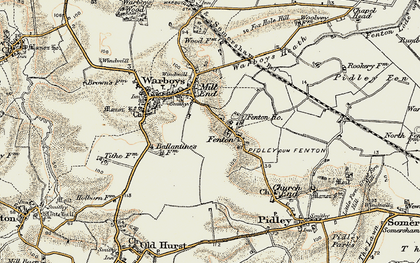 Old map of Fenton in 1901
