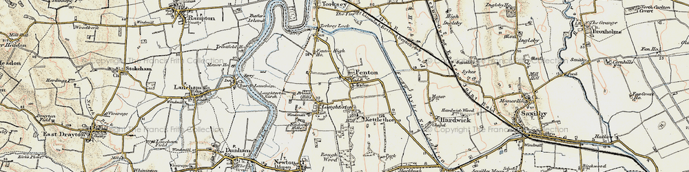 Old map of Broom Hills in 1902-1903