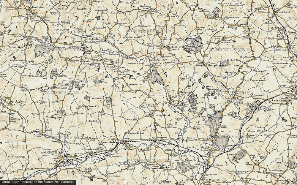 Old Map of Fern Hill, 1899-1901 in 1899-1901