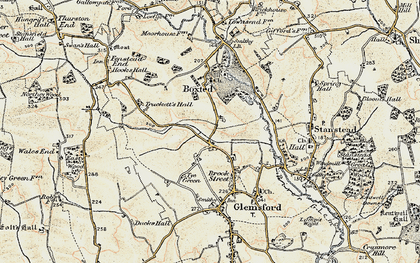 Old map of Fern Hill in 1899-1901