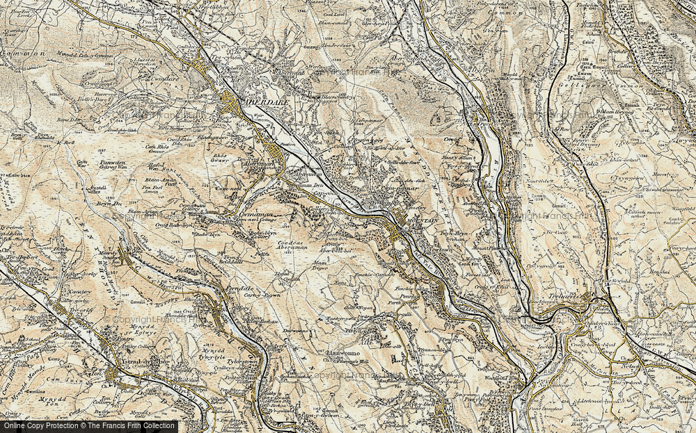 Old Map of Fernhill, 1899-1900 in 1899-1900