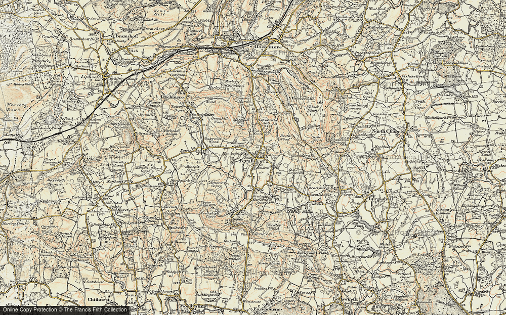Old Map of Fernhurst, 1897-1900 in 1897-1900