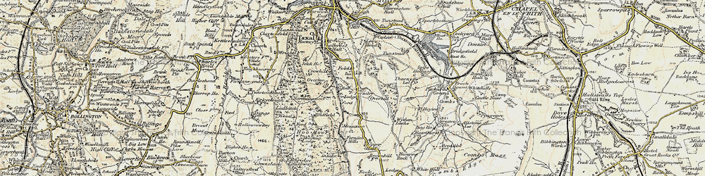 Old map of Wythen Lache in 1902-1903