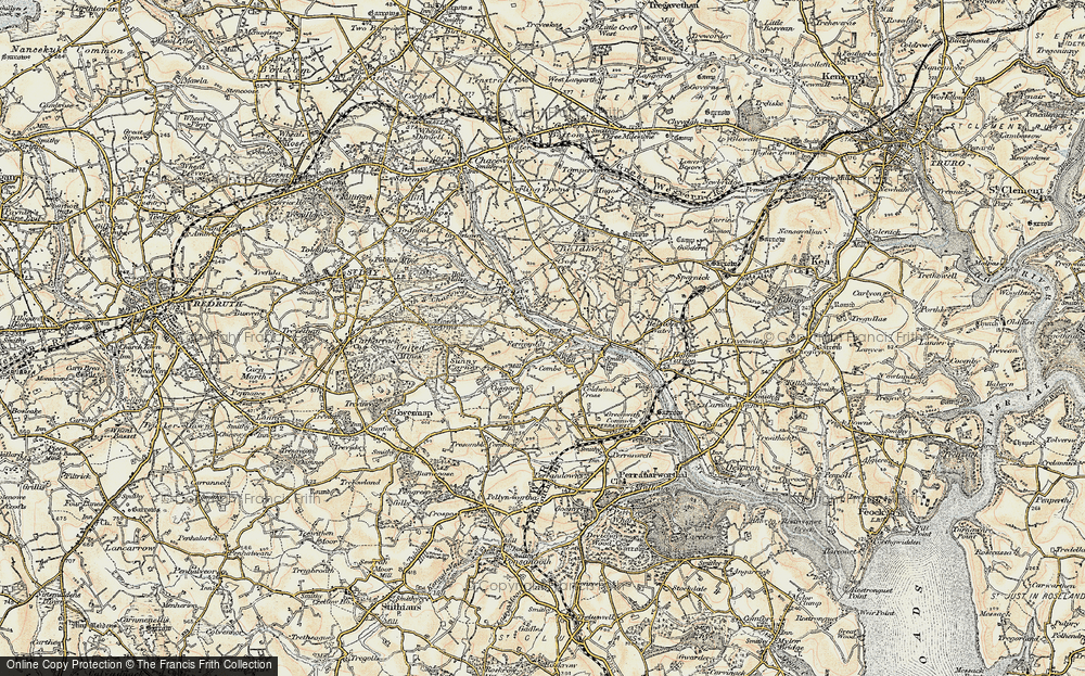 Old Map of Fernsplatt, 1900 in 1900