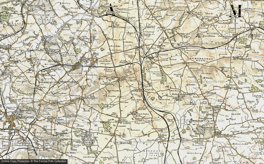 Old Map of Ferryhill, 1903-1904 in 1903-1904