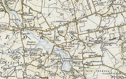 Old map of Fewston in 1903-1904