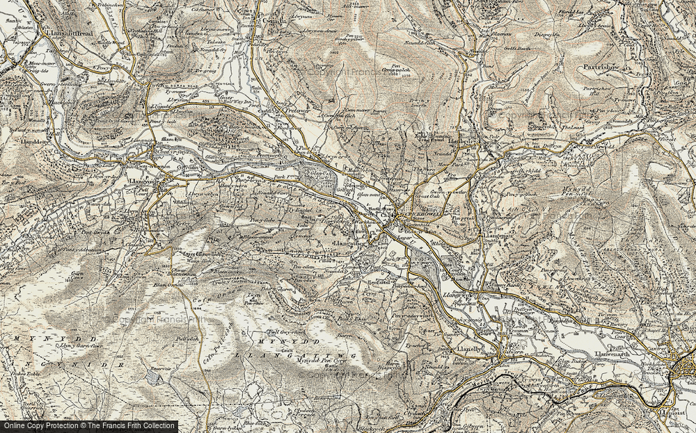 Old Map of Ffawyddog, 1899-1901 in 1899-1901