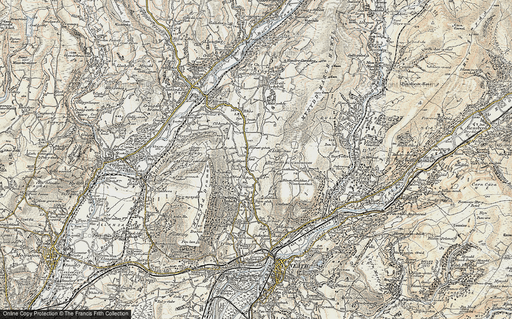 Old Map of Fforest Gôch, 1900-1901 in 1900-1901