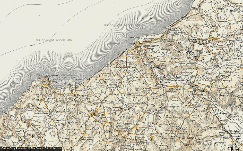 Old Map of Ffos-y-ffîn, 1901-1903 in 1901-1903