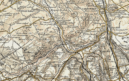 Old map of Ffrith in 1902-1903