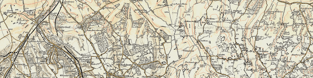 Old map of Fickleshole in 1897-1902